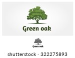 Green Oak Vector Logo Template. ...