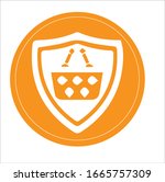 shield icon or check mark... | Shutterstock .eps vector #1665757309