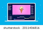 animation software on computer... | Shutterstock .eps vector #2011406816