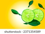 Small photo of Lemons are naturally occurring uric acid, which has a tart flavor and natural vitamin C content. Used to flavor food to make it more flavorful. On a gradient orange background