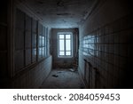 Dark Corridor With A Window. An ...