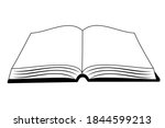 vector picture of a book | Shutterstock .eps vector #1844599213