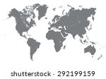 world map | Shutterstock .eps vector #292199159