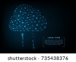 cloud computing concept... | Shutterstock .eps vector #735438376
