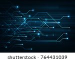 high speed. hi tech. abstract... | Shutterstock .eps vector #764431039