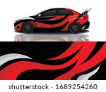 sports car wrapping decal design | Shutterstock .eps vector #1689254260