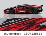car decal wrap design vector | Shutterstock .eps vector #1909138513