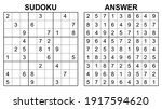vector sudoku with answer.... | Shutterstock .eps vector #1917594620
