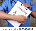  lesionectomy phrase on the... | Shutterstock . vector #1855494139