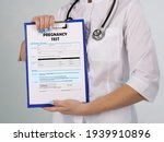  pregnancy test phrase on the... | Shutterstock . vector #1939910896