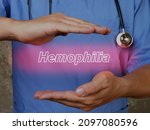 Small photo of Hemophilia inscription on the sheet.