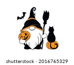 halloween vector illustration.... | Shutterstock .eps vector #2016765329