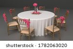 Small photo of wedding event round bate arrangement