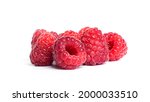 Raspberry Isolated On A White...