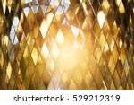 Shining Golden Mosaic Glass...