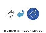 page turn back arrow vector... | Shutterstock .eps vector #2087420716