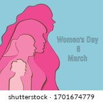 internation women's day 8 of... | Shutterstock .eps vector #1701674779