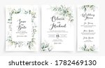 elegant greenery with gold... | Shutterstock .eps vector #1782469130
