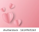  paper elements in shape of... | Shutterstock .eps vector #1614965263