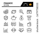 finance line icons set.... | Shutterstock .eps vector #1679758333
