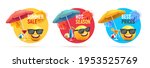 set of summer sale discount... | Shutterstock .eps vector #1953525769