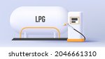 lpg station equipment 3d... | Shutterstock .eps vector #2046661310