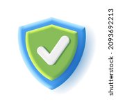 security 3d volume icon of a... | Shutterstock .eps vector #2093692213