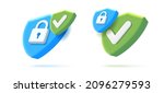set of digital security icons... | Shutterstock .eps vector #2096279593