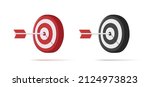 target and arrow in the center  ... | Shutterstock .eps vector #2124973823