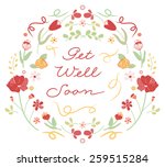 Floral Get Well Card Free Stock Photo - Public Domain Pictures