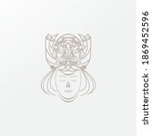 women's logo  inspired by a... | Shutterstock .eps vector #1869452596