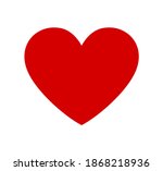 red vector heart shape stencil... | Shutterstock .eps vector #1868218936