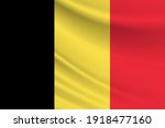 Flag of belgium. fabric texture ...