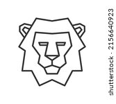 lion head logo. wildlife face... | Shutterstock .eps vector #2156640923