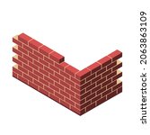 Brick Wall Isolated...