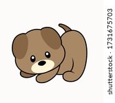 cute puppy vector illustration... | Shutterstock .eps vector #1731675703