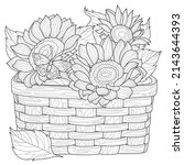 Sunflower Basket.coloring Book...
