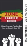 juneteenth freedom day  african ... | Shutterstock .eps vector #2167070779