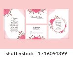 watercolor wedding invitation... | Shutterstock .eps vector #1716094399