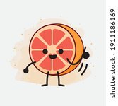 an illustration of cute orange... | Shutterstock .eps vector #1911186169