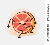 an illustration of cute orange... | Shutterstock .eps vector #1911186223
