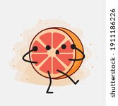 an illustration of cute orange... | Shutterstock .eps vector #1911186226