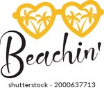 beachin' svg vector... | Shutterstock .eps vector #2000637713