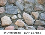 Texture Of A Stone Wall. Old...