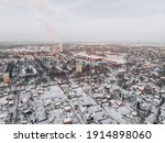 Aerial Drone View Of Houses And ...
