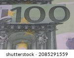 100 Euro   Macro Fragment...