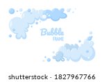foam made of soap or clouds.... | Shutterstock .eps vector #1827967766