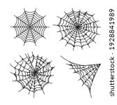 set of halloween spider webs.... | Shutterstock .eps vector #1928841989
