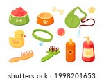 dog accessories with collar ... | Shutterstock .eps vector #1998201653