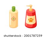 pet shampoo and cosmetics... | Shutterstock .eps vector #2001787259